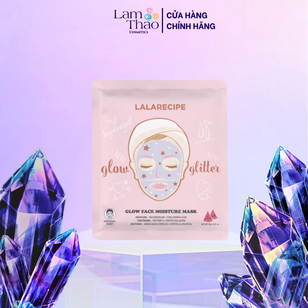 Mặt Nạ Dưỡng Ẩm Làm Căng Bóng Da Lalarecipe Glow Face Moisture Mask ( 1 Miếng )