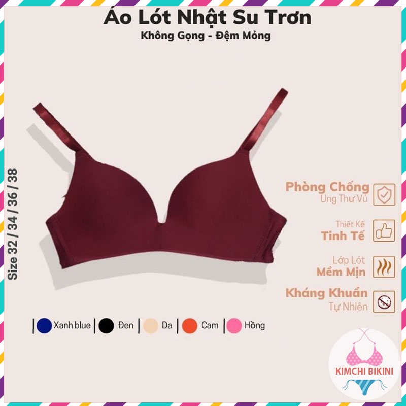 [Thanh Lý] Áo lót nữ đúc su không gọng nâng ngực tạo khe mềm mại thoáng mát tôn vòng 1 gợi cảm KIMCHIBIKINI AL022