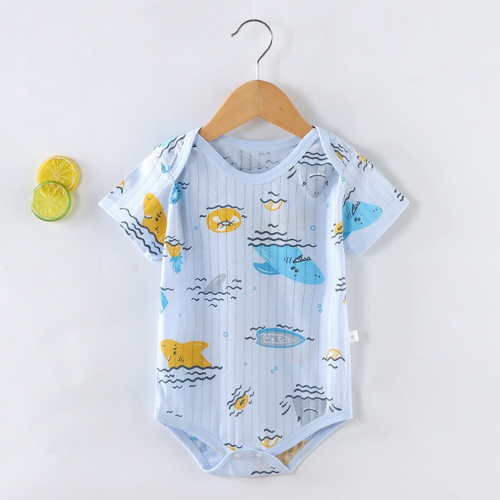 Bodychip cho bé Bộ đồ liền thân ngắn tay cho bé từ 4kg đến 14kg chất cotton thông hơi hàng nội địa Trung cao cấp