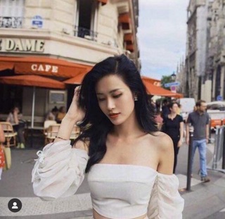 ÁO CROPTOP RỚT VAI