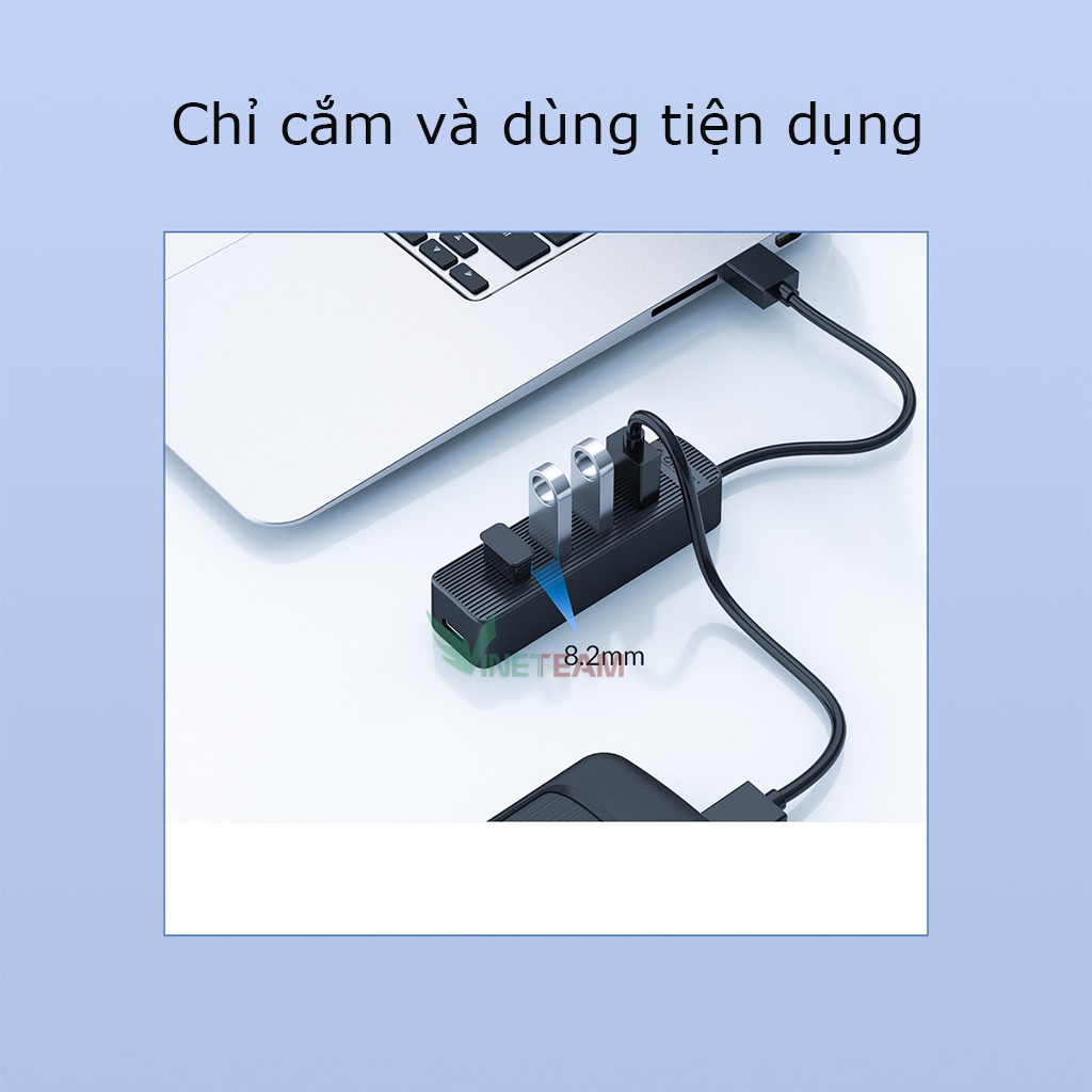 Hub USB 4 Cổng 3.0 ORICO TWU3-4A Splitter Bộ Mở Rộng PC Đa USB Tốc Độ Cao -dc4272