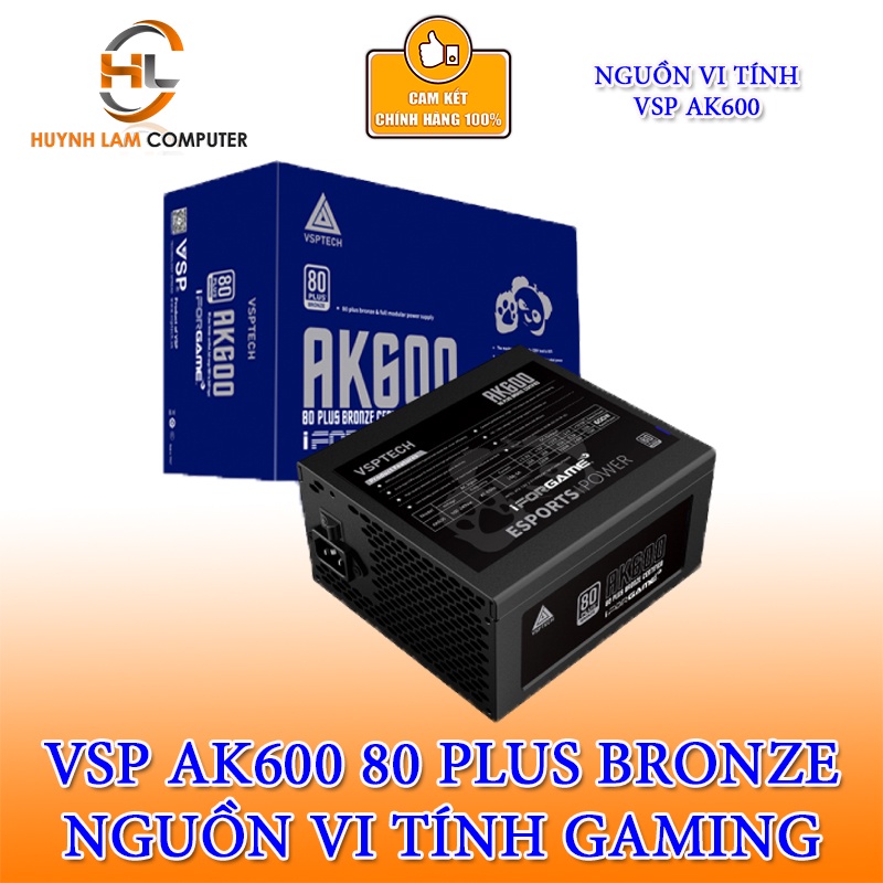 Nguồn máy tính VSP AK600 600W iForgame 80Plus Bronze - Chính hãng