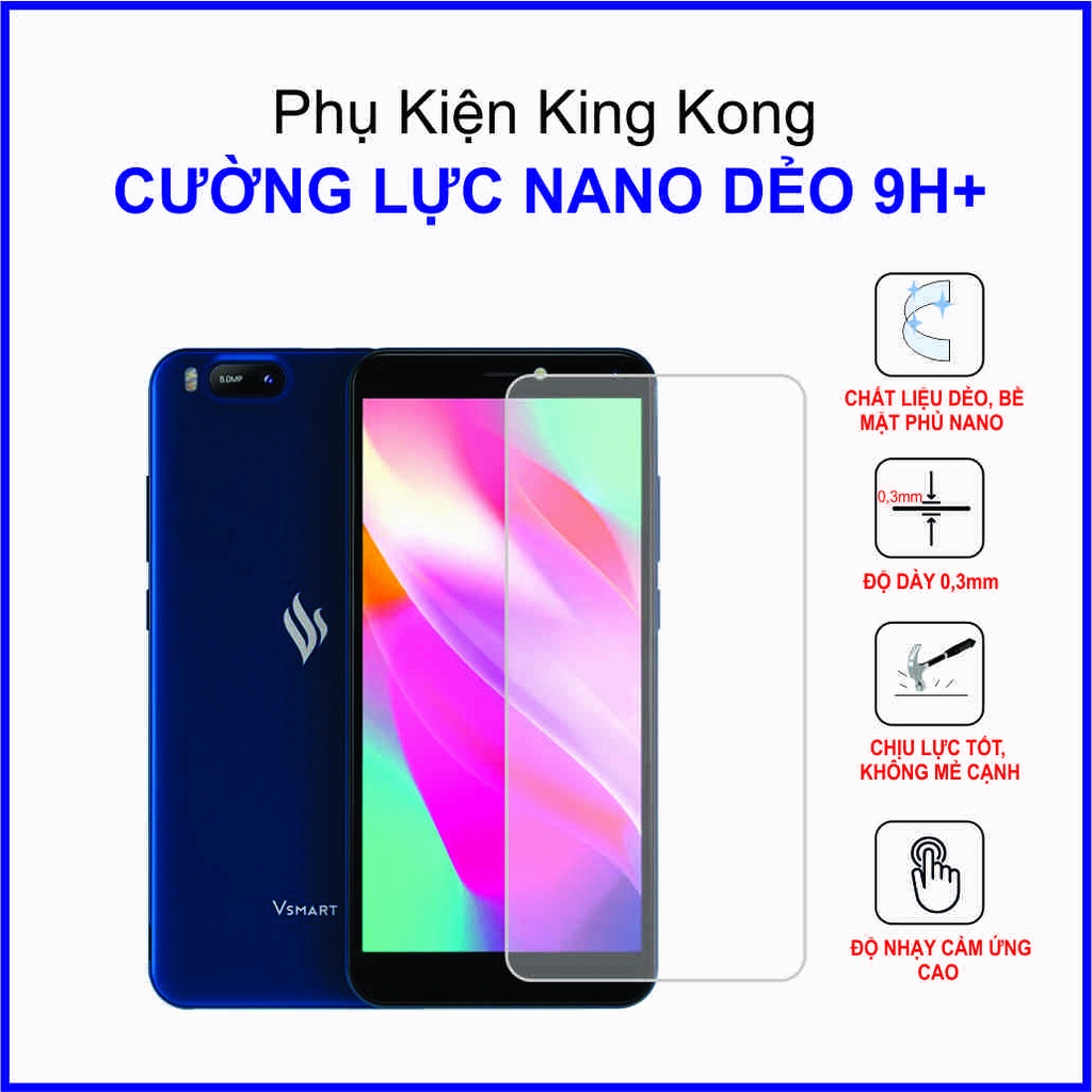 Dán cường lực nano dẻo Vsmart Bee ,  cường lực nano dẻo 9H+