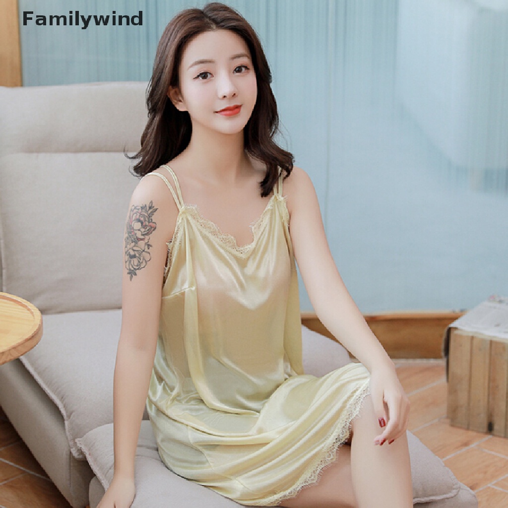 Đầm ngủ phối ren gợi cảm dành cho nữ tùy chọn màu sắc