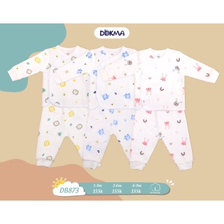 Bộ nỉ xốp sơ sinh cài lệch Dokma