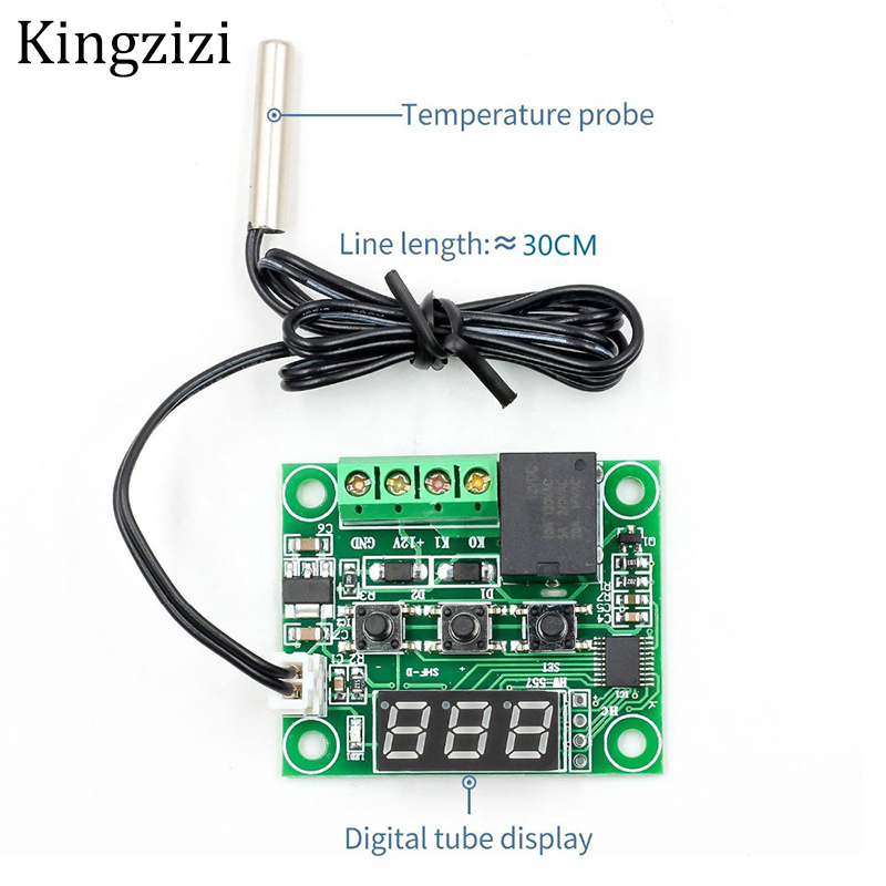 Mô Đun Công Tắc Điều Khiển Nhiệt Độ Kỹ Thuật Số W1209 Dc 12v Có Đèn Led