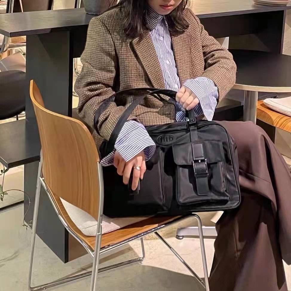 Two-pocket large-capacity handbag outdoor one-shoulder bag