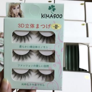 3 cặp Mi Lụa siêu mềm và tự nhiên đủ mẫu 3D Kimasoo Nhật Bản