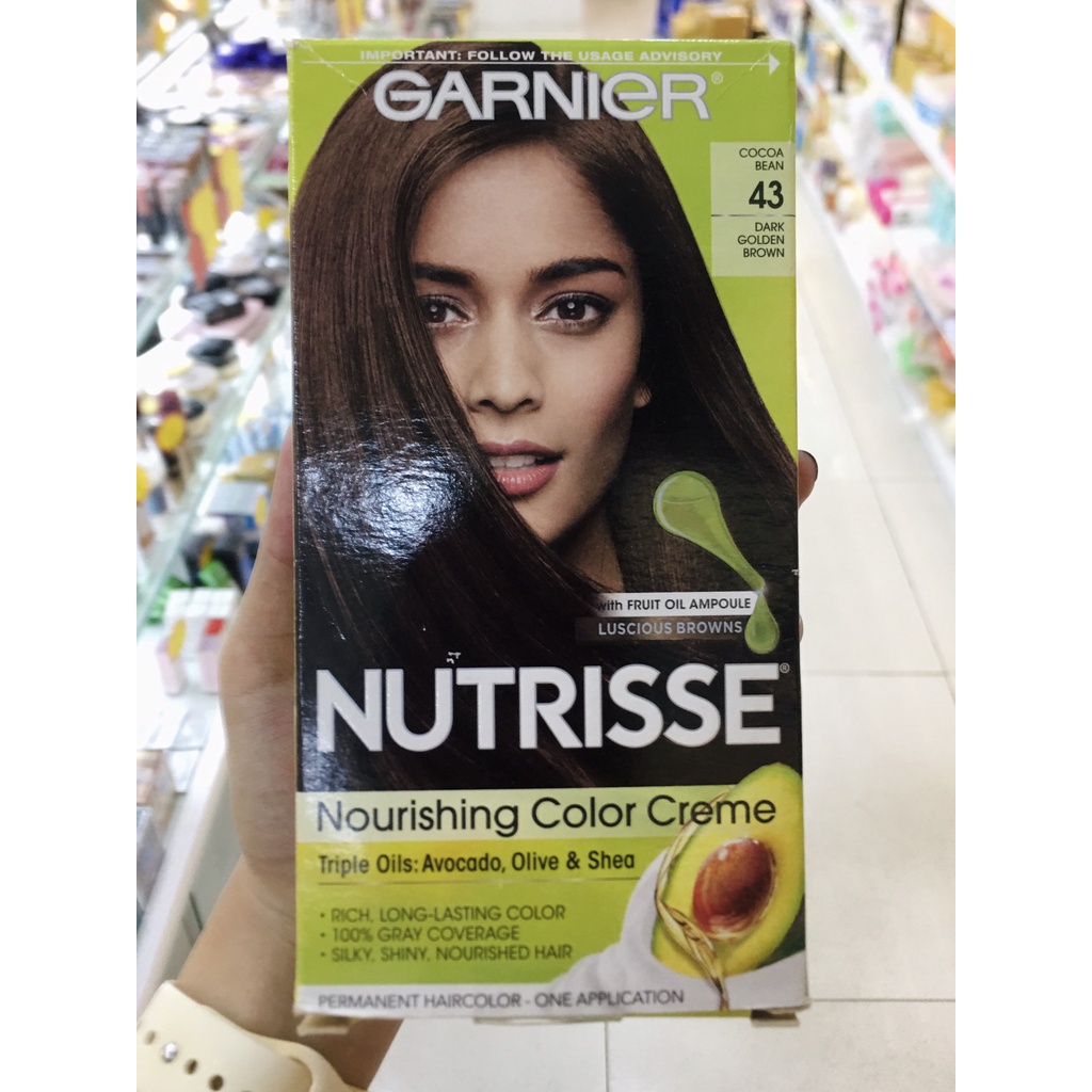 Nhuộm tóc có thể che phủ chân tóc bạc Garnier Nutrisse Creme hàng Mỹ