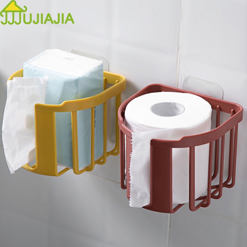 Giá giữ giấy vệ sinh JUJIAJIA không cần khoan tiện dụng