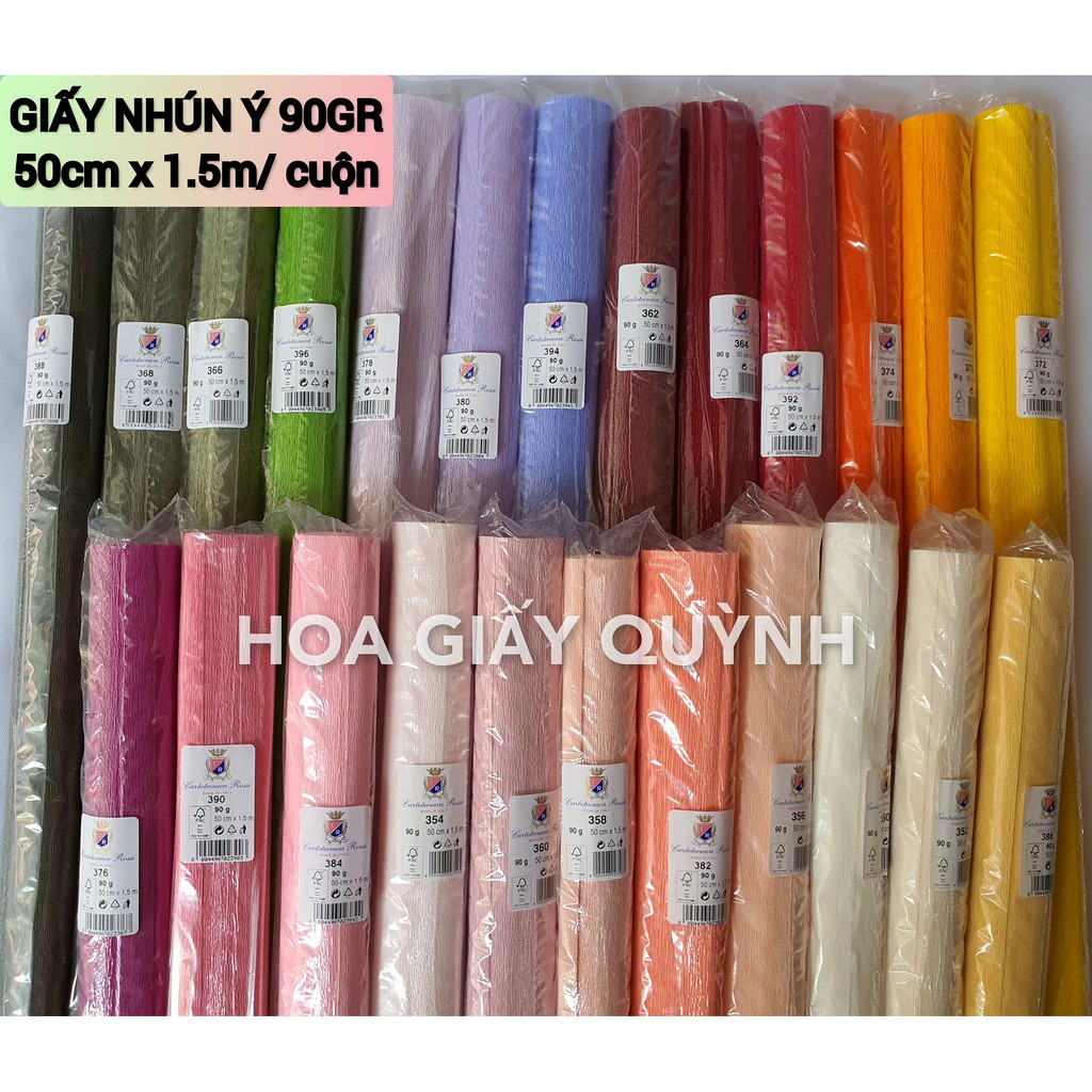 GIẤY NHÚN Ý 90gr - cuộn 50cm x 1.5m