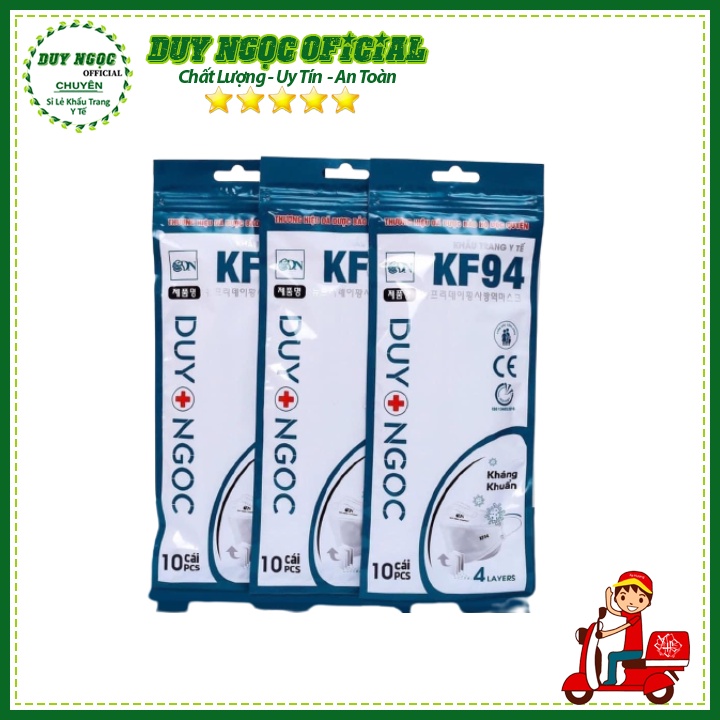 Khẩu Trang KF94 DUY NGỌC 4 Lớp Ngăn Chặn Vi Khuẩn PM2.5- Duy Ngọc Official