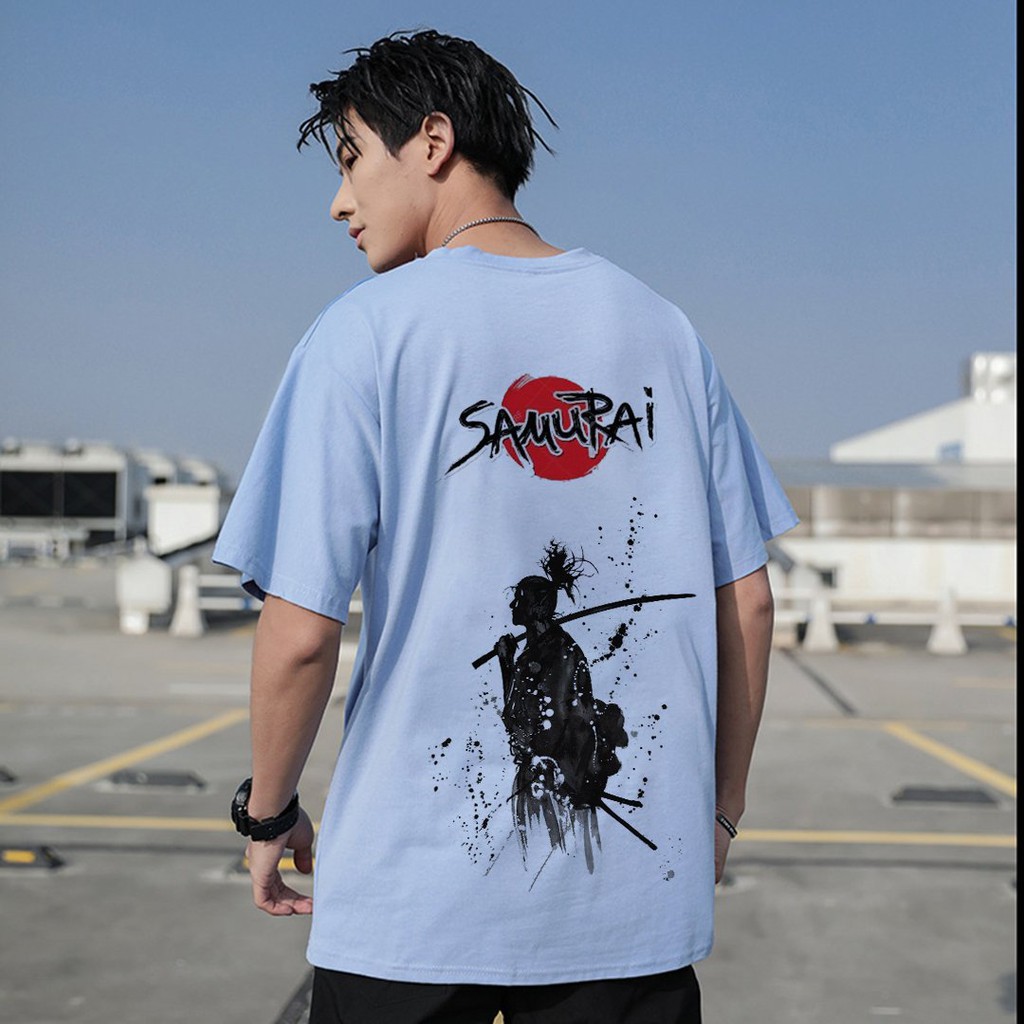 Áo Thun Tay Lỡ In Samurai Cho Nam Nữ Áo Phông Form Rộng Unisex Freesize Dưới 75kg | BigBuy360 - bigbuy360.vn