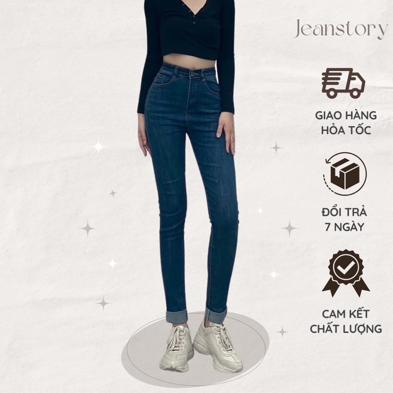 Quần Skinny Jeans Xanh Đậm