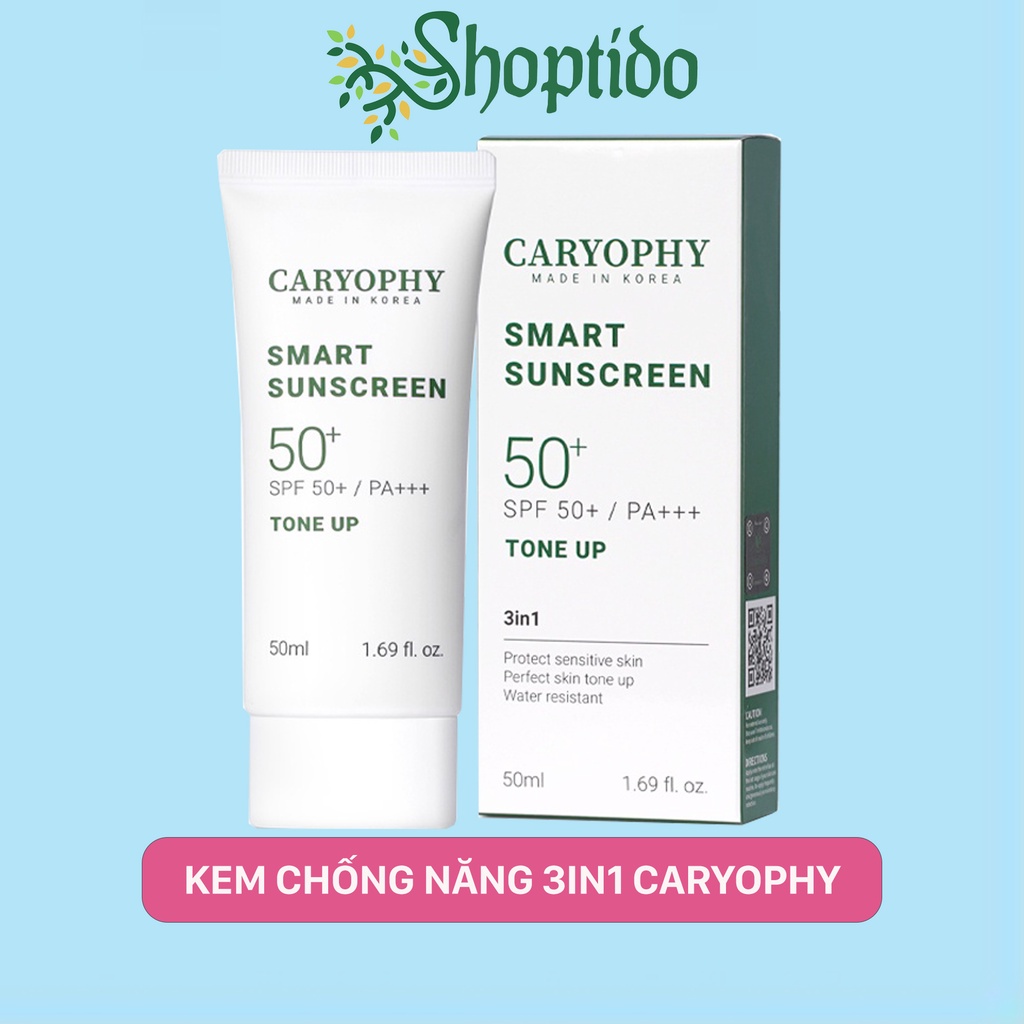 Kem chống nắng Caryophy 3in1 bảo vệ da, ngừa mụn, giảm thâm 50ml NPP Shoptido