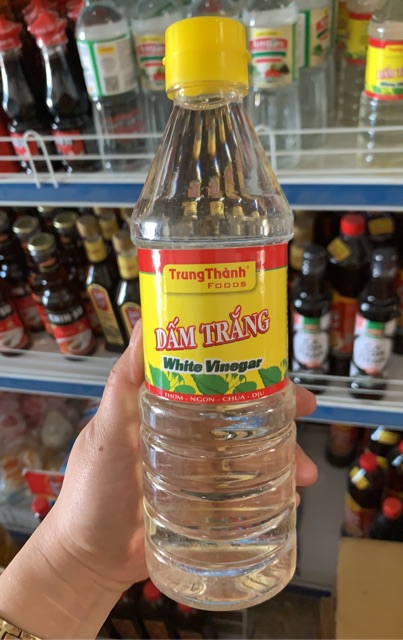 Dấm Ăn Trung Thành chai 450/500ml Nắp Xanh/Vàng