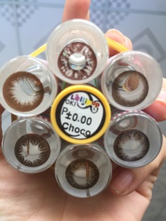 Lens màu chocco không độ 55k