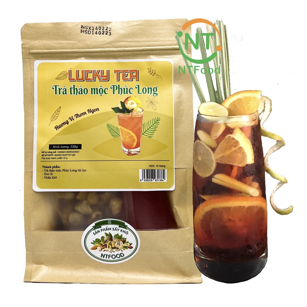 Set nguyên liệu pha Trà thảo mộc Phúc Long 230g (10 - 15 ly) NTFood - Nhất Tín Food