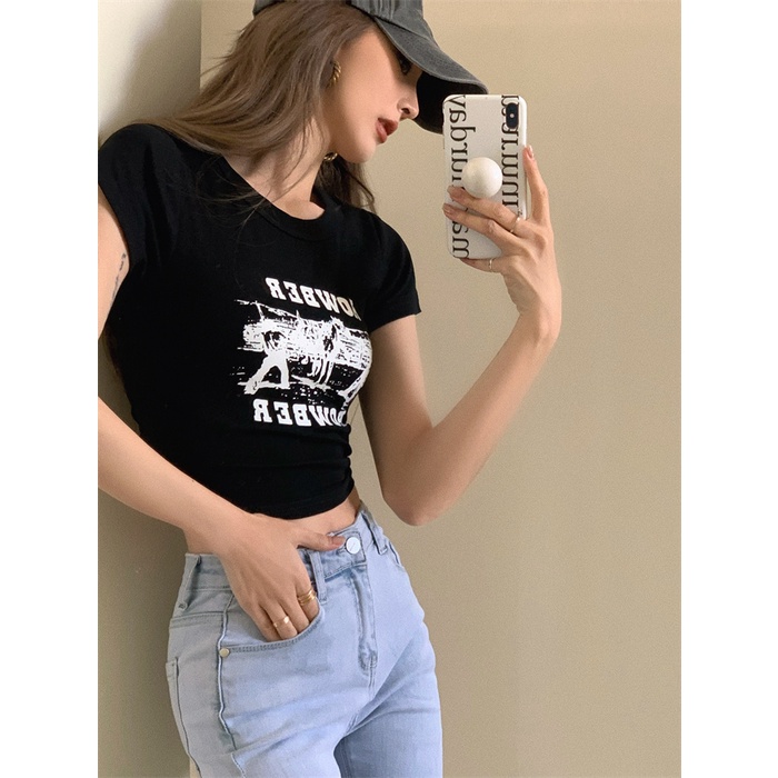 Áo Thun Tay Ngắn Phong Cách Hàn Quốc Thời Trang Cho Nữ