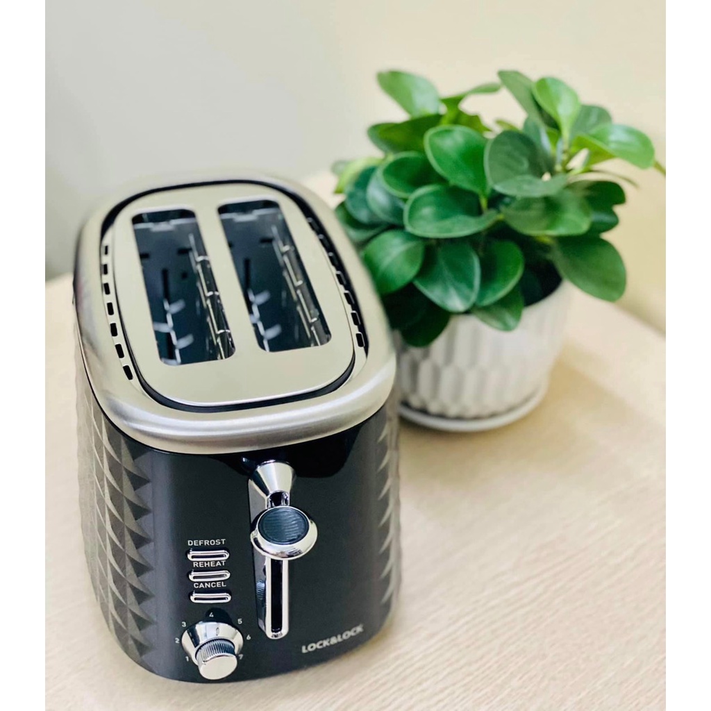 Máy Nướng Bánh Mì Lock&amp;Lock công suất 850W Màu đen EJB222BLK