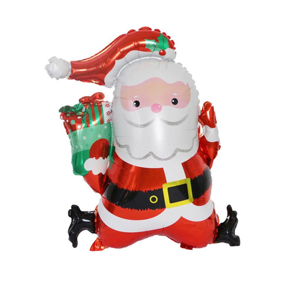 1 Bong Bóng Kiếng Bạc Hình Ông Già Noel Trang Trí Nhà Cửa Dịp Giáng Sinh Năm Mới