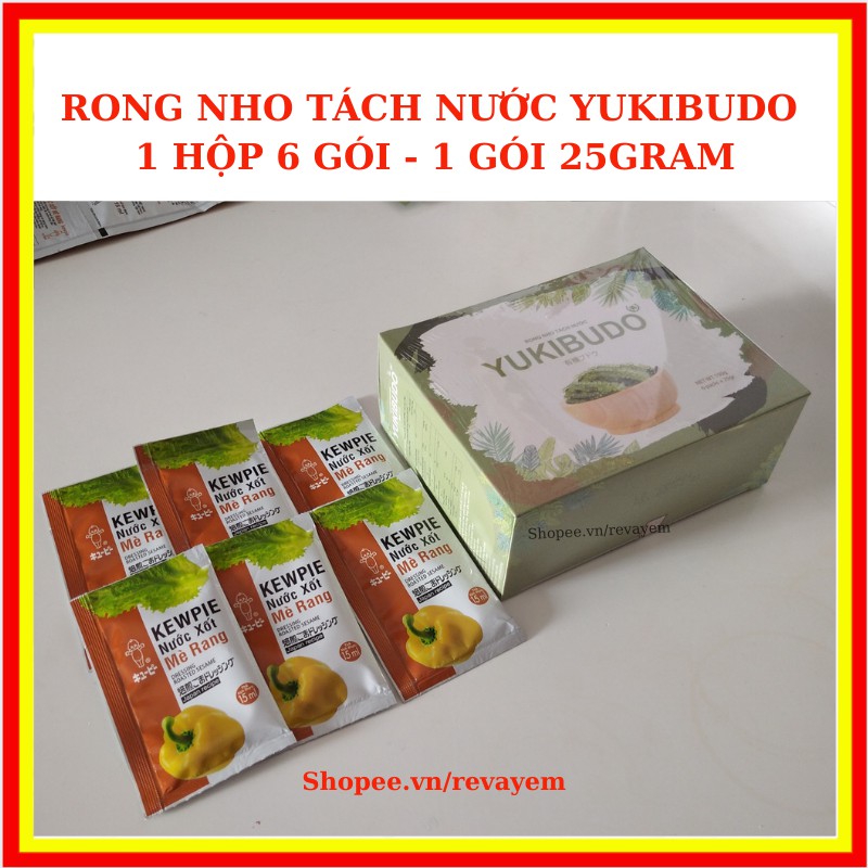 [Mã 267FMCGSALE giảm 8% đơn 500K] Rong nho tách nước Yukibudo