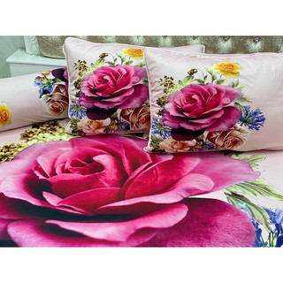 Drap thun lạnh 5D cao cấp mẫu hoa