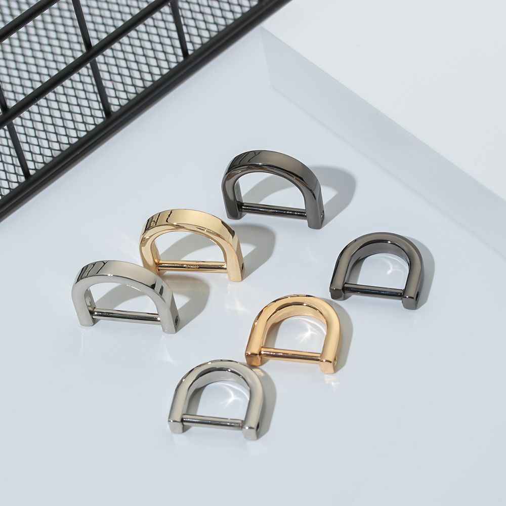 Khoen khóa chữ D bằng kim loại dạng hở dùng gắn dây đeo túi xách/thắt lưng/quai xách