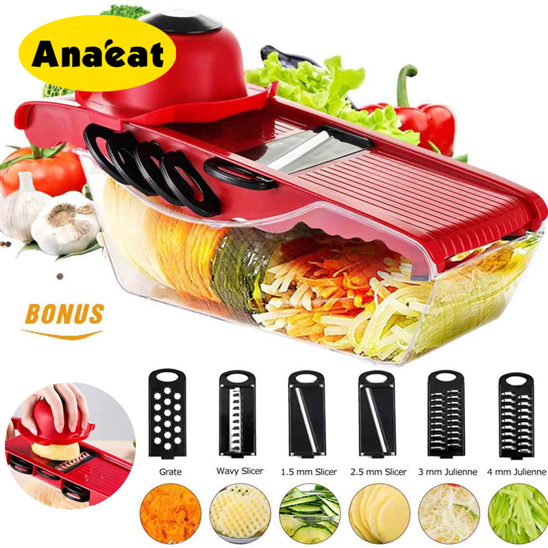 Thanh Hỗ Trợ Bào Mỏng Rau Củ/Khoai Tây/Cà Rốt/Phô Mai Anaeat Phụ Kiện Chuyên Dụng Cho