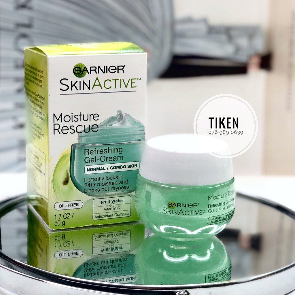 Gel dưỡng ẩm da dầu Garnier Moisture Rescue Refreshing Gel Cream 50g