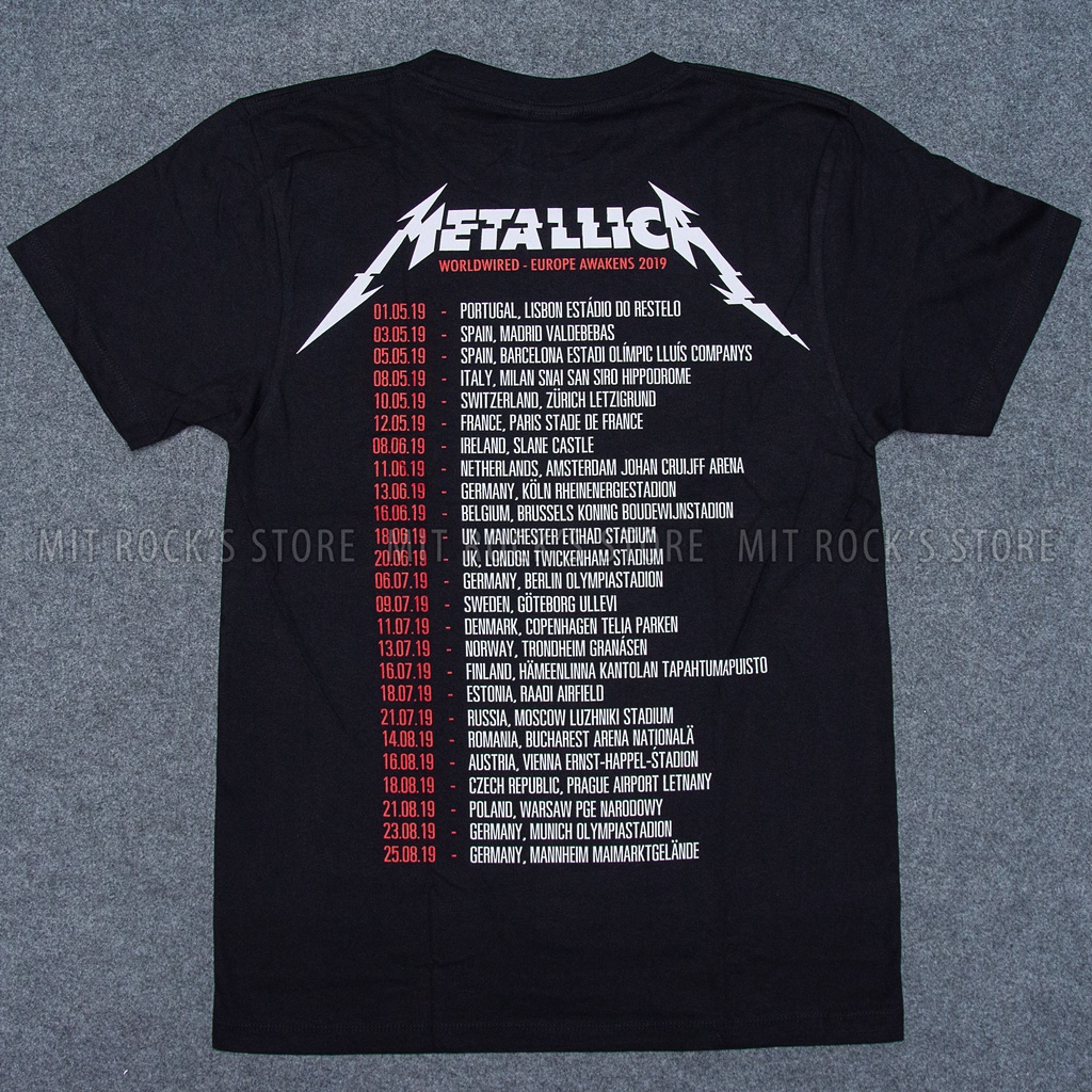 Áo Metallica - Rock band tee - Áo Rock - Size S, M, L, XL, XXL - Áo Thái Lan