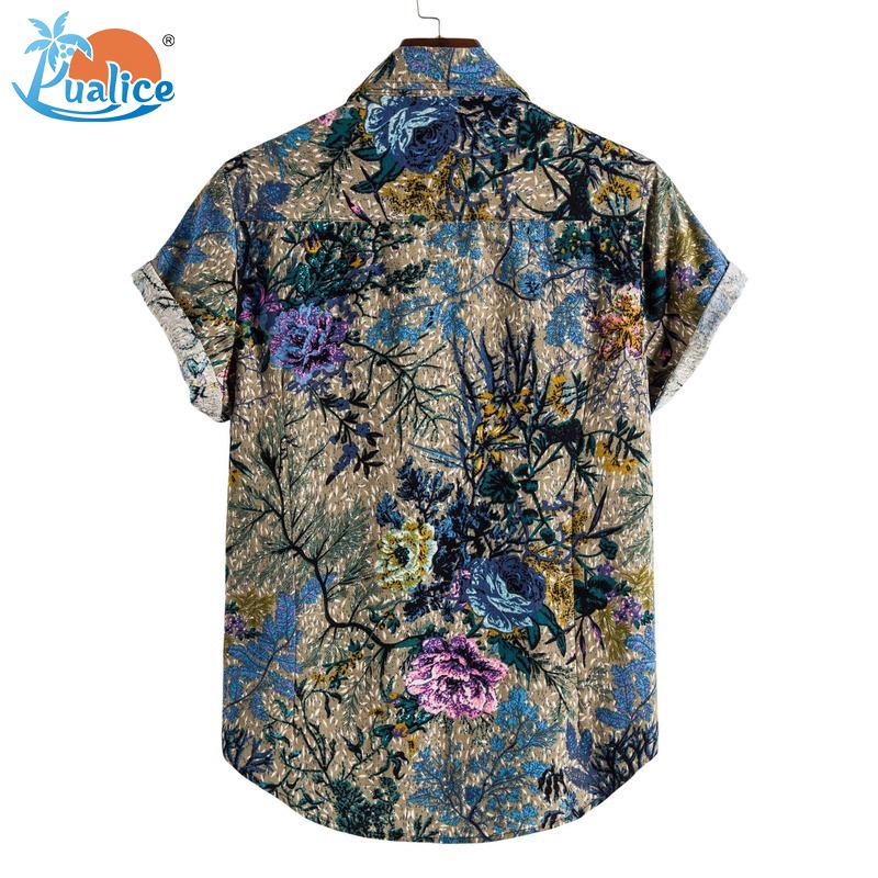 Men's spring and autumn digital printing long-sleeved shirt men's lapel shirt63 | BigBuy360 - bigbuy360.vn