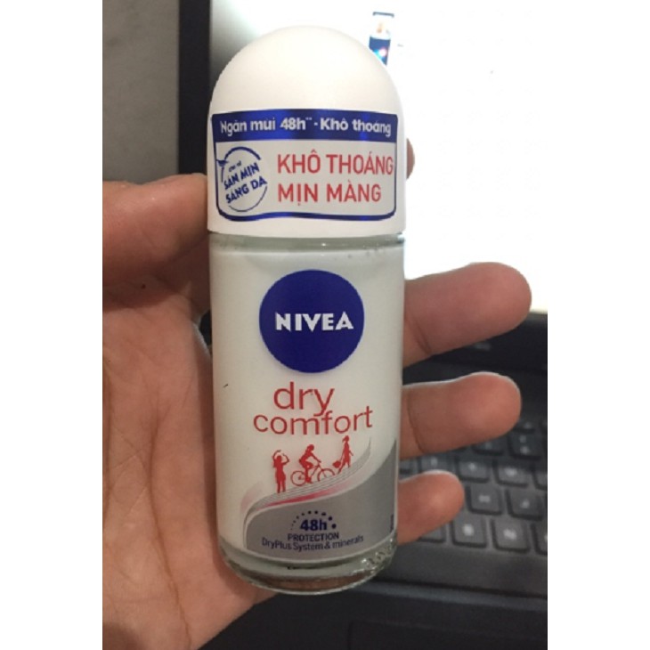 Lăn Khử Mùi Nữ Khô Thoáng Nivea 50ml