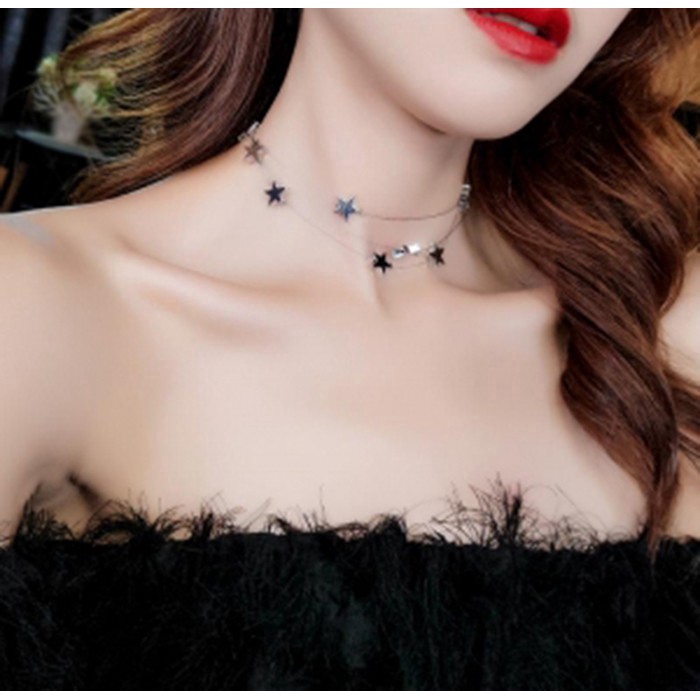 Dây chuyền nữ 3 lớp mặt hình ngôi sao phong cách Âu Mỹ quyến rũ | BigBuy360 - bigbuy360.vn