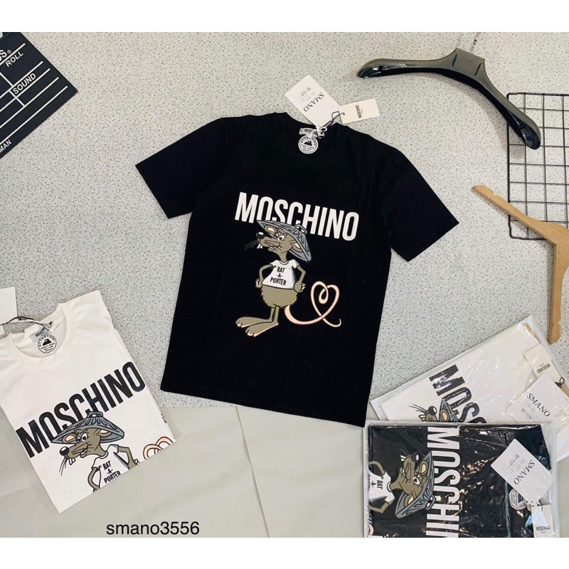 Áo phông Moschino chuột, áo đôi nam nữ- Bee Shop