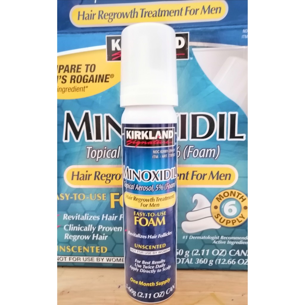 Thuốc mọc râu tóc Minoxidil 5% dạng Bọt