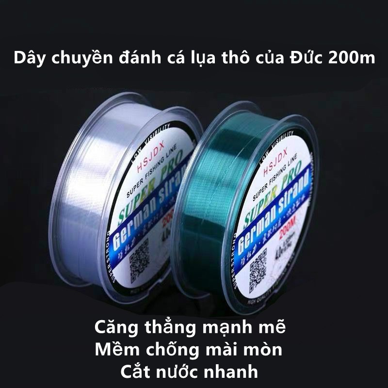 Cuộn Dây Câu Cá Dài 200m Thiết Kế Chất Lượng Cao Cấp