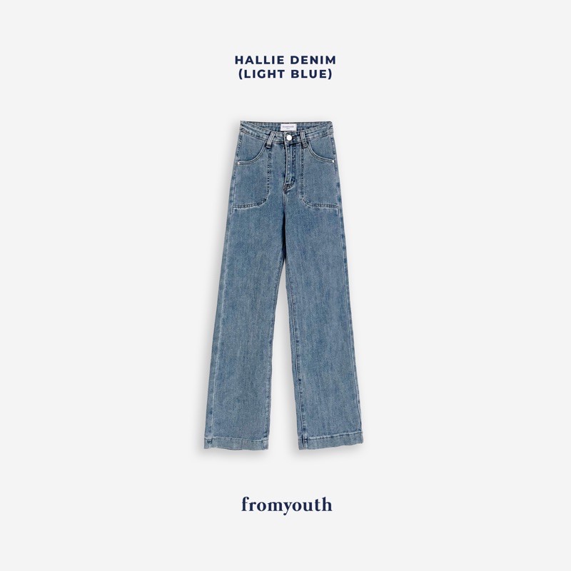 Quần bò màu xanh nhạt FromYouth - Hallie Denim (Nhạt)