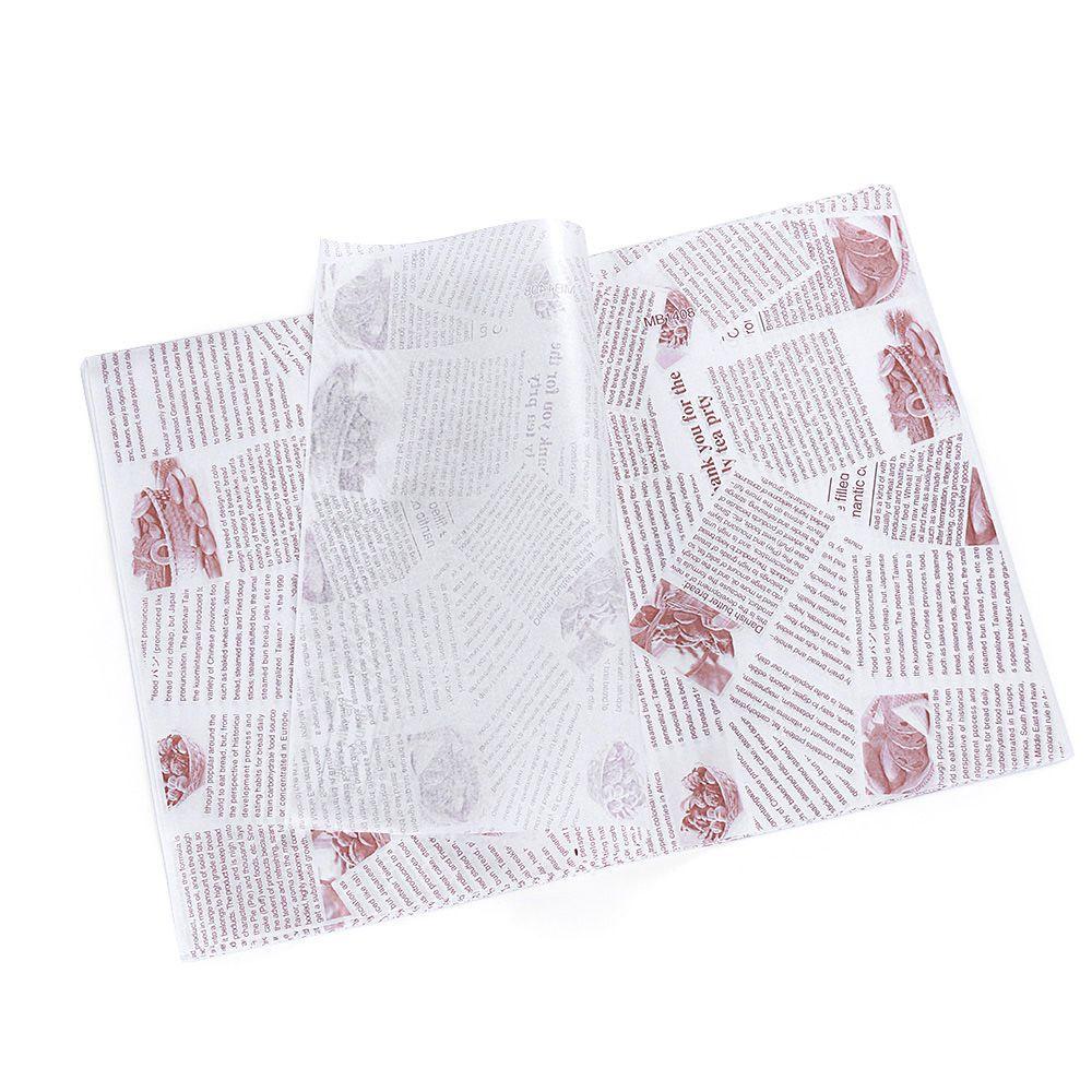 WATTLE Giấy Gói Bánh Hamburger Chống Thấm Dầu Tiện Lợi Dành Cho Nhà Bếp