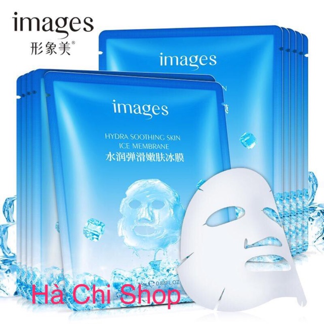 Combo 10 Miếng Mặt Nạ Đá Hydractinia Smoothing Skin Ice Membrane Images