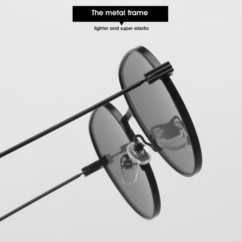 (KIQI-FASHION) COD Kính Mát Gọng Kim Loại Tròn Chống Tia Uv400 Phong Cách Phương Tây Cổ Điển Thời Trang Cho Nam Và Nữ