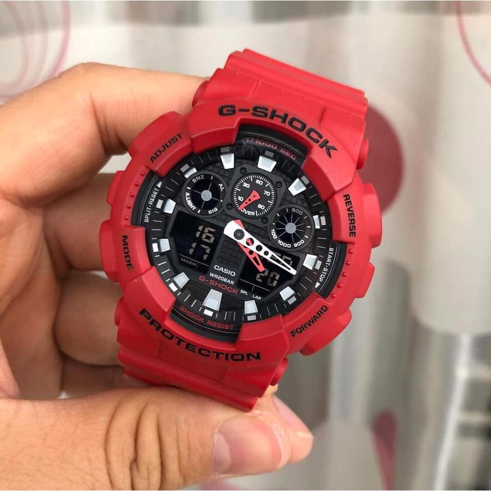 Đồng Hồ Casio Nam Dây Nhựa Chính Hãng G-SHOCK GA-100B-4ADR