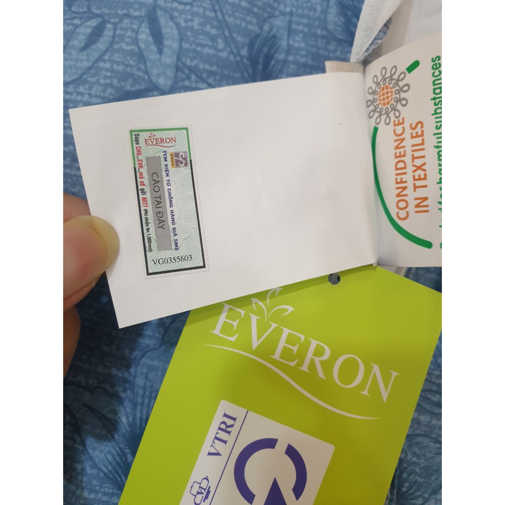 Bộ ga chun chần + 2 Vỏ gối EVERON ố nhẹ thanh lý