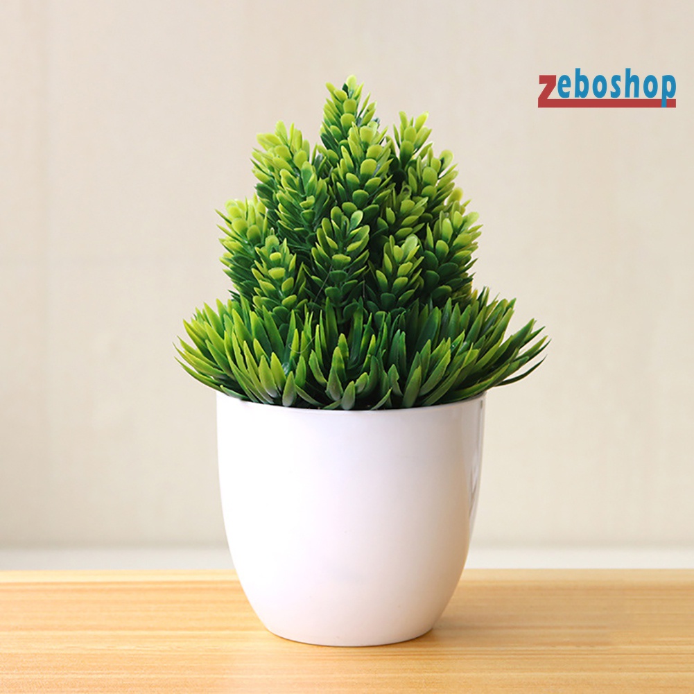 Chậu Cây Bonsai Giả Để Bàn Trang Trí Nhà Cửa / Văn Phòng / Khách Sạn