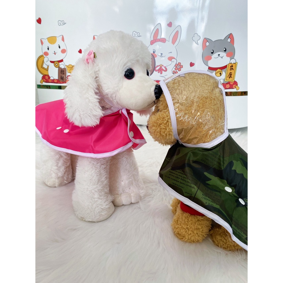 ☔️ Áo mưa vải dù cao cấp thương hiệu GouMao dành cho chó mèo ☔️