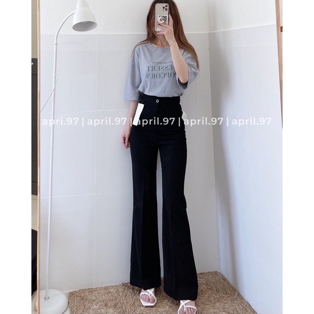 Quần loe dài siêu hack chân