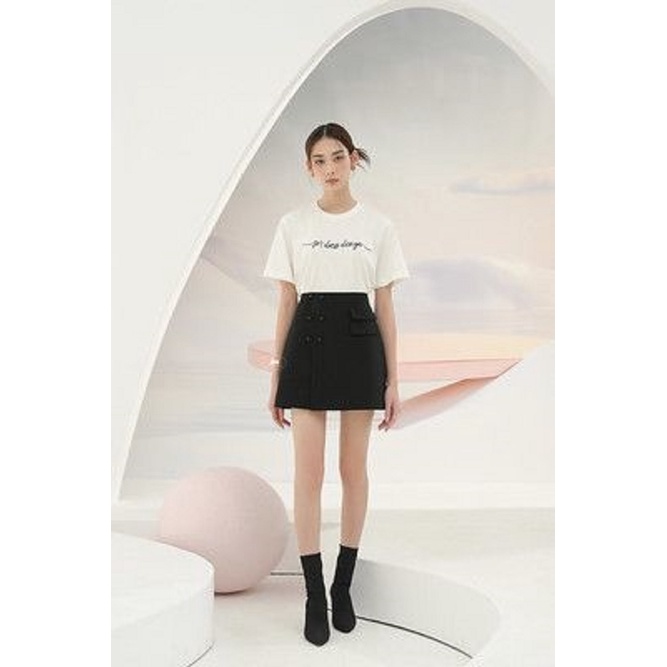 Áo phông JM Dress Desgin thêu phom vai vừa 2T41.2208CT