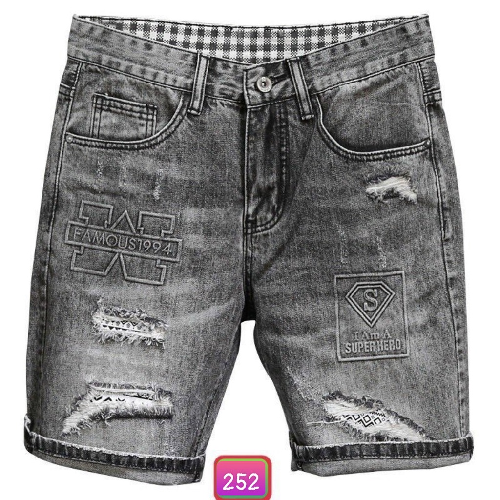 Quần Short Jean, Đùi Rin Nam Co Giãn 4 chiều M90