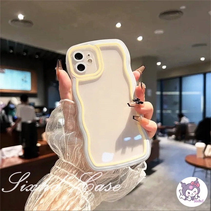 Compatible With Samsung A12 A23 A22 A13 A14 A04e A03s A50 A50s A30s A34 A33 A04 A04s A53 A54 A51 A52 A31 A11 M11 A21s A71 A30 A20 A02s M12 M22 S23 S22 Ultra sixhd Ốp Điện Thoại Mềm Chống Rơi Họa Tiết Sóng Biển Màu Kẹo Cho