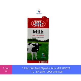 1 Hộp Sữa Tươi Nguyên Kem Ba Lan MLEKOVITA 1L - Sữa Nhập Khẩu